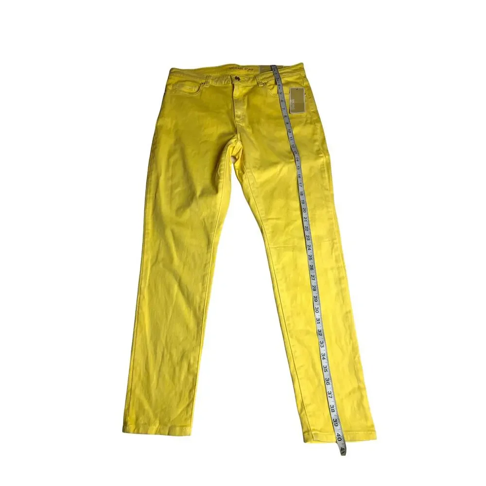 Michael Kors Basic Womens Lemon Straight Leg Pants Sz 12